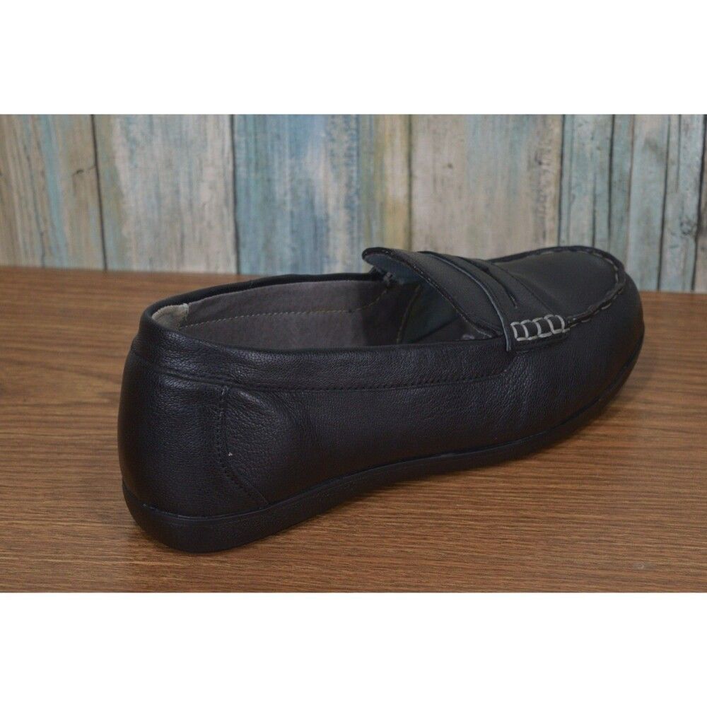 Rockport Works RK600 Women's 9 W Black Leather Safety Toe Loafers Slip Resistant - Picture 3 of 11
